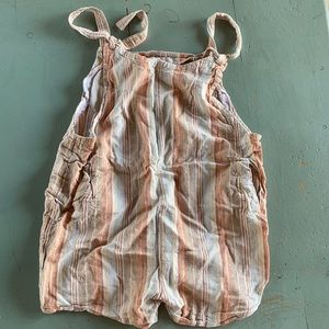 Linen blend romper